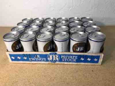 JR Ewing's Private stock 1980's Collectible Pull Tab Beer 6 Pack x 4=24 Cans+Box