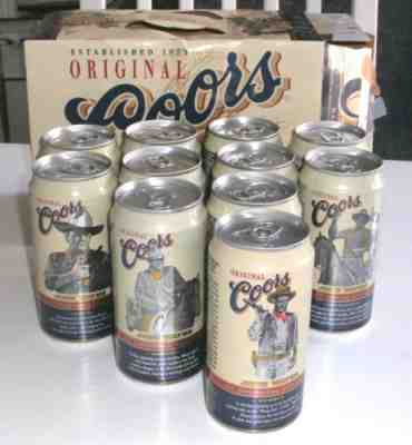 COORS Banquet BEER CAN John Wayne Set Of 11 The DUKE Empties