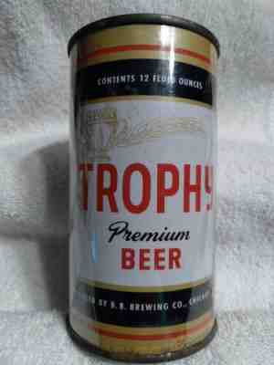 Trophy Premium Beer, Flat Top Beer Can
