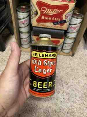 heilemans old style lager cone top beer can â?¦nice Shape lacrosse wi