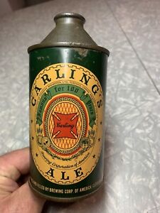 CARLING'S ALE Antique IRTP Cone Top beer can Vintage Cleveland Ohio Rare Brewing