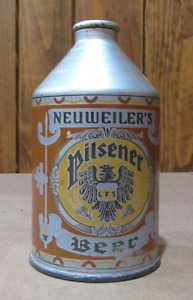 New ListingVintage Nice IRTP 1940's Neuweiler's Pilsener 12oz Crowntainer Cone Top Beer Can