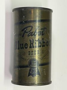 Unopened empty Pabst Blue Ribbon Olive Drab Beer Can USBC #111-22