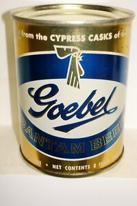 GOEBEL BANTAM BEER 8oz Flat Top  Beer Can C656