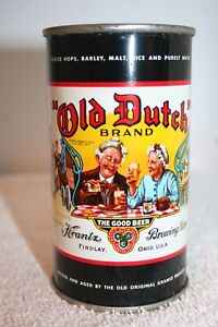 "Old Dutch" Brand Beer 12 oz. MT3.2%BNMT7% 1950's flat - Findlay, Ohio
