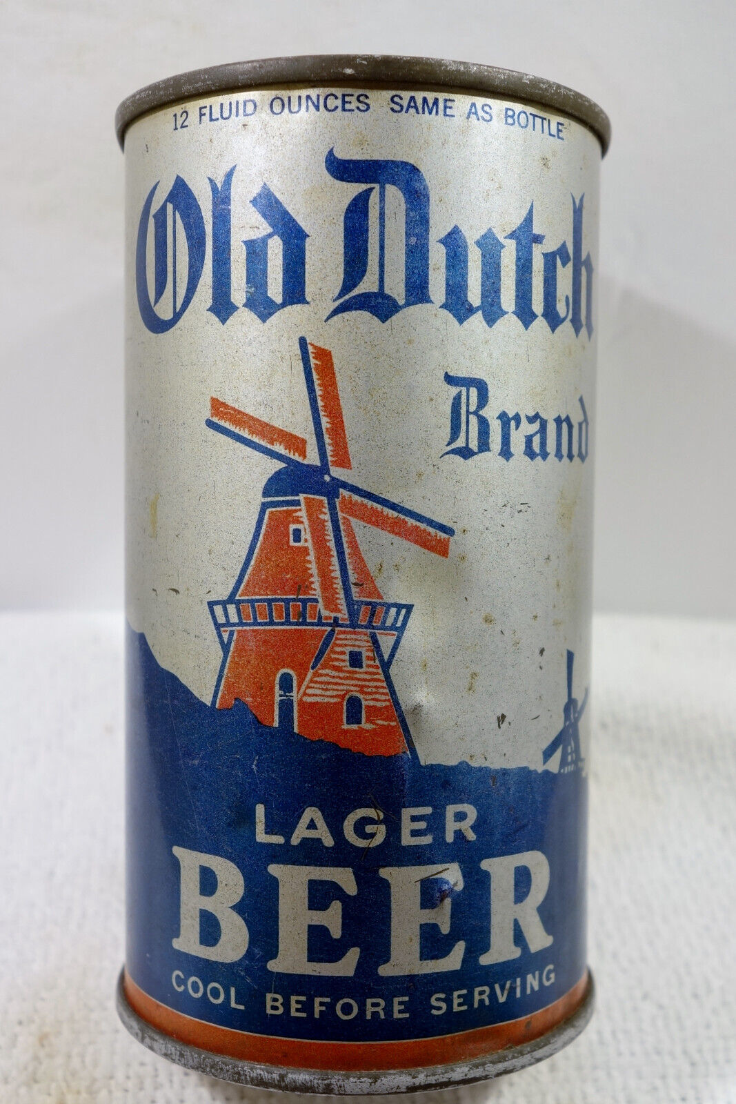 Old Dutch OI Flat Top Beer Can Bottom Opened!