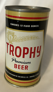 TROPHY Premium Beer - Steel Flat Top Can ~ Schoenhofen EDELWEISS ~ Chicago, IL