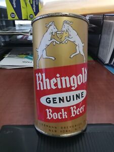 "MINTY" RHEINGOLD Genuine BOCK Beer Flat Top Pull/Tab Can- USBC #124-18 "WOW"