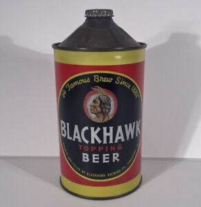 Blackhawk Beer Can-shaped glass Davenport – Bygone Brand