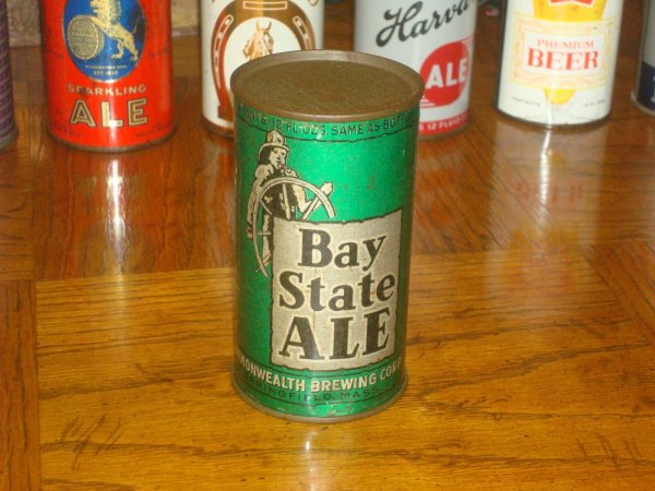 VERY RARE BAY STATE ALE INSTUCTIONAL FLAT TOP BEER CAN NEW YORK STATE LIC C-198