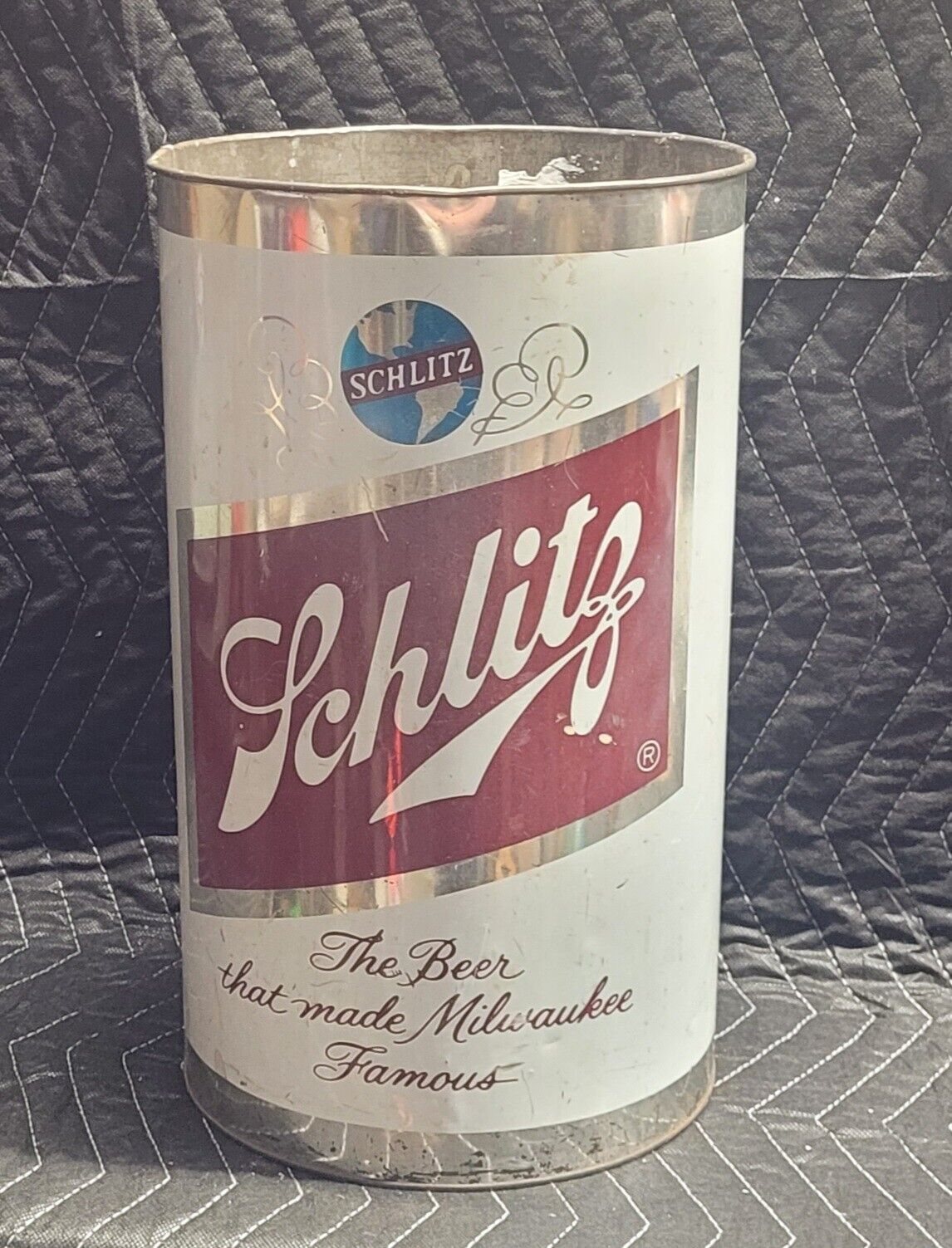 Vintage Schlitz Beer Trash Can