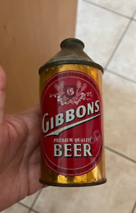 NICE GIBBONS PREMIUM BEER CONE TOP 12 OZ CAN LION BREWING CO WILKES-BARRE PA