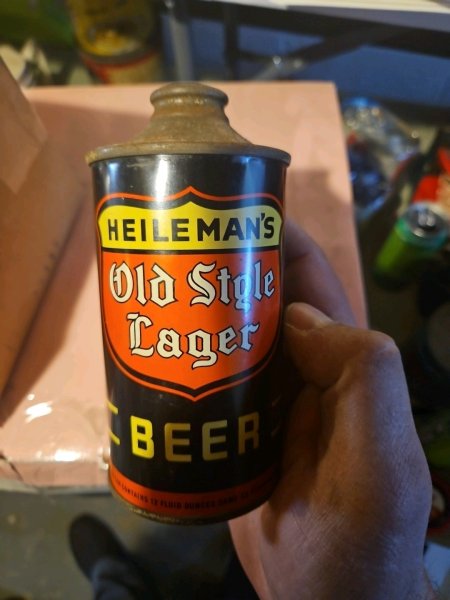 New ListingHeilemans Old Style Cone Top Beer Can