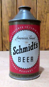 New ListingVintage Nice IRTP 1940's Schmidt's Beer 12oz Cone Top Beer Can Detroit, Michigan