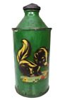 1940s Beer Can Cone Top High Profile Skunk Americana Folk Artwork