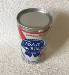 Vintage Pabst Beer Can RARE FACTORY ERROR Flat Top B/O Aluminum PBR 12 Oz Empty