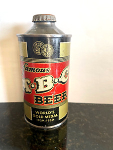ABC Beer Can AZTEC Low Profile IRTP Cone Top Rare with cap 1930s Beer Can