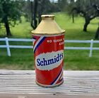 Schmidts 12 Oz Gold Cone Top No Sugar Beer Can Detroit Michigan