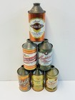 LOT OF 6: VINTAGE CONE TOP EMPTY BEER CANS(Old German Champagne Velvet & More)