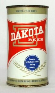 Dakota Beer 12 oz. Flat Top Beer Can-Dakota Malting & Brewing Bismarck  N.D.