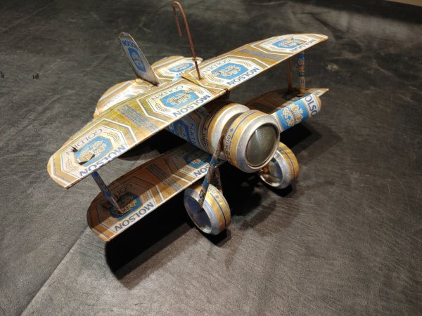 Vintage Molson Golden Beer Can Airplane