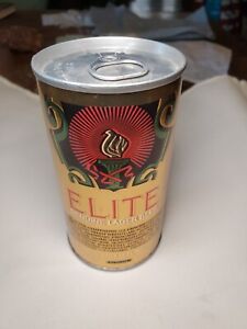 Rare Elite by Schlitz Foil Test Can 12oz Pull Tab Beer Can Unlisted Minty Empty