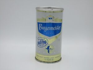 Burgermeister 11OZ ZIP Pull Top Beer Can ( STUNNING - BOTTOM OPENED )