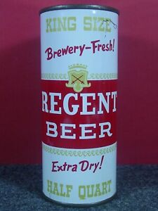 REGENT EXTRA DRY BEER - Norfolk, Va - KING SIZE HALF QUART 16 oz FLAT TOP CAN