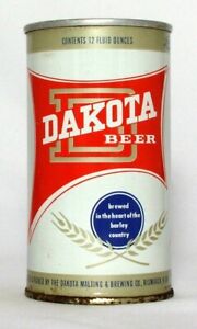 Dakota Beer 12 oz. Pull Top Beer Can-Dakota Malting and Brewing Bismarck  N.D.