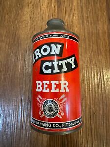 antique beer can, Iron city beer can
