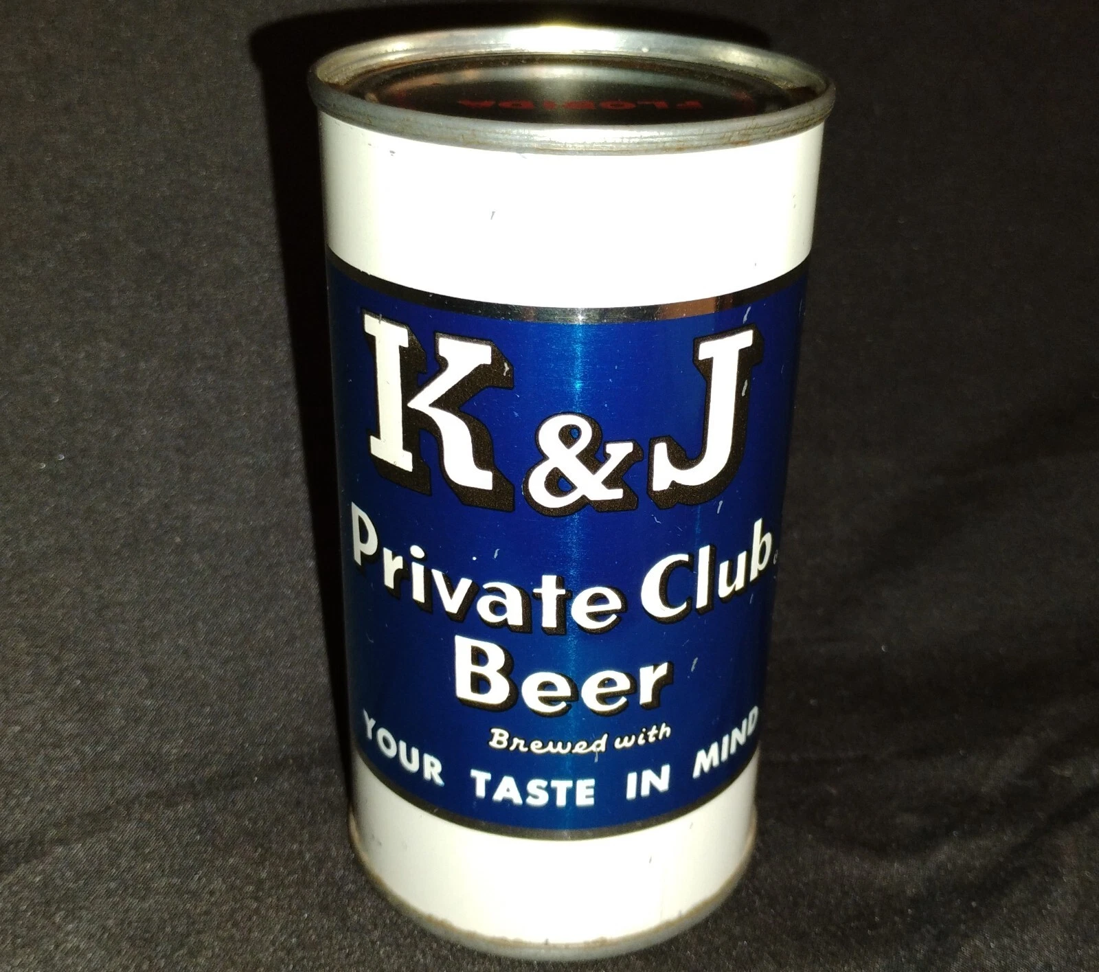 NICE!! Mega Rare K&J Bott Opened Flat Top Beer Can Drewrys Edelweiss Schoenhofen