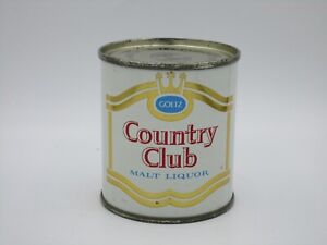 Country Club Malt Liquor 7 OZ RARE Flat Top Beer Can ( RARE 7 OZ- UNLISTED )