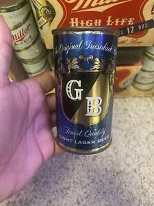 New  Bros Flat Top Beer Can GB Light Lager Blue