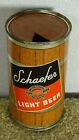 *OLD* Schaefer Light flat top beer can w/woodgrain lid