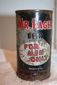 MR. LAGER BEER FOR MEN ONLY 12 oz. 1959 flat top - Waukesha, Wisconsin
