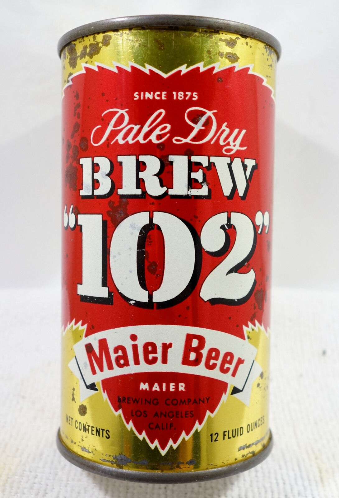 Brew 102 Hop Leaf Flat Top Beer Can Bottom Opened!