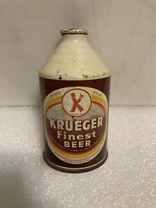 KRUEGER FINEST BEER 12oz. CROWNTAINER CONE TOP BEER CAN. WILMINGTON, DELAWARE