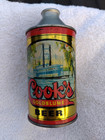 BEAUTIFUL MINTY COOKS GOLDBLUME CONE TOP BEER CAN.F.W.COOK BREW EVANSVILLE IND 