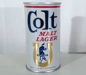 COLT MALT LAGER VERY CLEAN ZIP TOP BEER CAN NATIONAL BALTIMORE MARYLAND PULL TAB