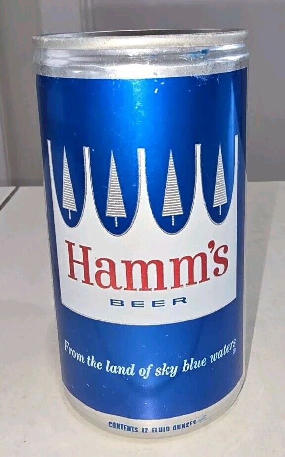 RARE Hamm's Hamms Sealed Unopened Empty Zip Tab Beer Can St. Paul MN Vintage EUC