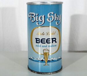 BIG SKY CLEAN FAN TAB BEER CAN GREAT FALLS MONTANA + BLITZ PORTLAND OREGON PULLS
