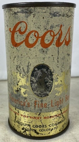 Rare Vintage 1940's Flat Top Coors Beer Golden, CO IRTP