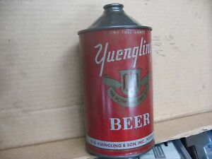 OLD YUENGLING & SON CONE TOP QUART BEER TIN CAN POTTSVILLE PA PENNSYLVANIA