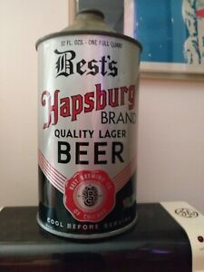 Best's Hapsburg Brand Quality Lager Beer Quart Cone Top beer can