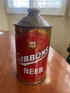 Gibbons Quart Can Cone Top Beer Can