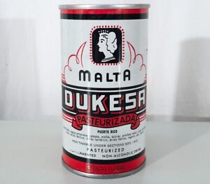 MALTA DUKESA SUPER CLEAN PULL TAB BEER CAN EASTERN BREW HAMMONTON, NEW JERSEY NJ