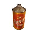 Vintage Gibbons quart cone top beer can