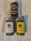 Frankenmuth Vintage Steel Beer Cans Lot Dark/Light/Old English EMPTY