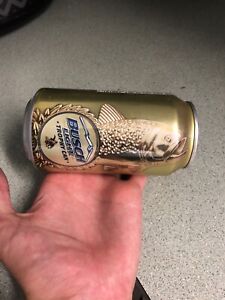 2016 Gold Busch Light Trophy Beer Can 12 Oz Fish RARE EDITION