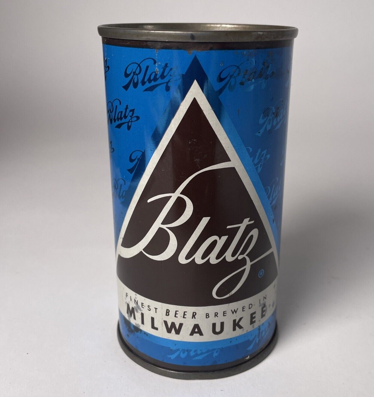 Blatz Finest Beer Brewed Milwaukee Wisconsin Flat Top- Restored